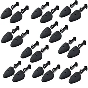 10 Pair Durable Form Plastic Shoe Tree Practical Boot Shoe Stretcher Black (Men)