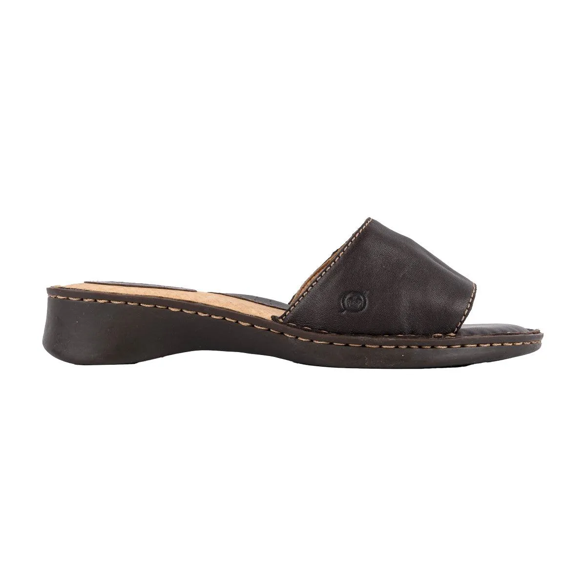 Born Flat Sandals Leather Brown Colour For Women