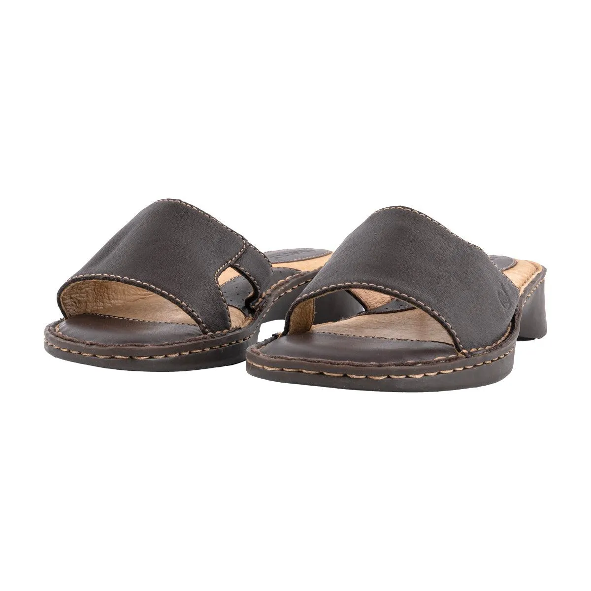 Born Flat Sandals Leather Brown Colour For Women