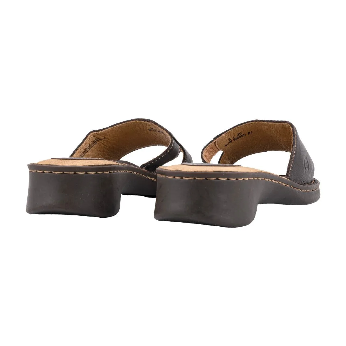 Born Flat Sandals Leather Brown Colour For Women