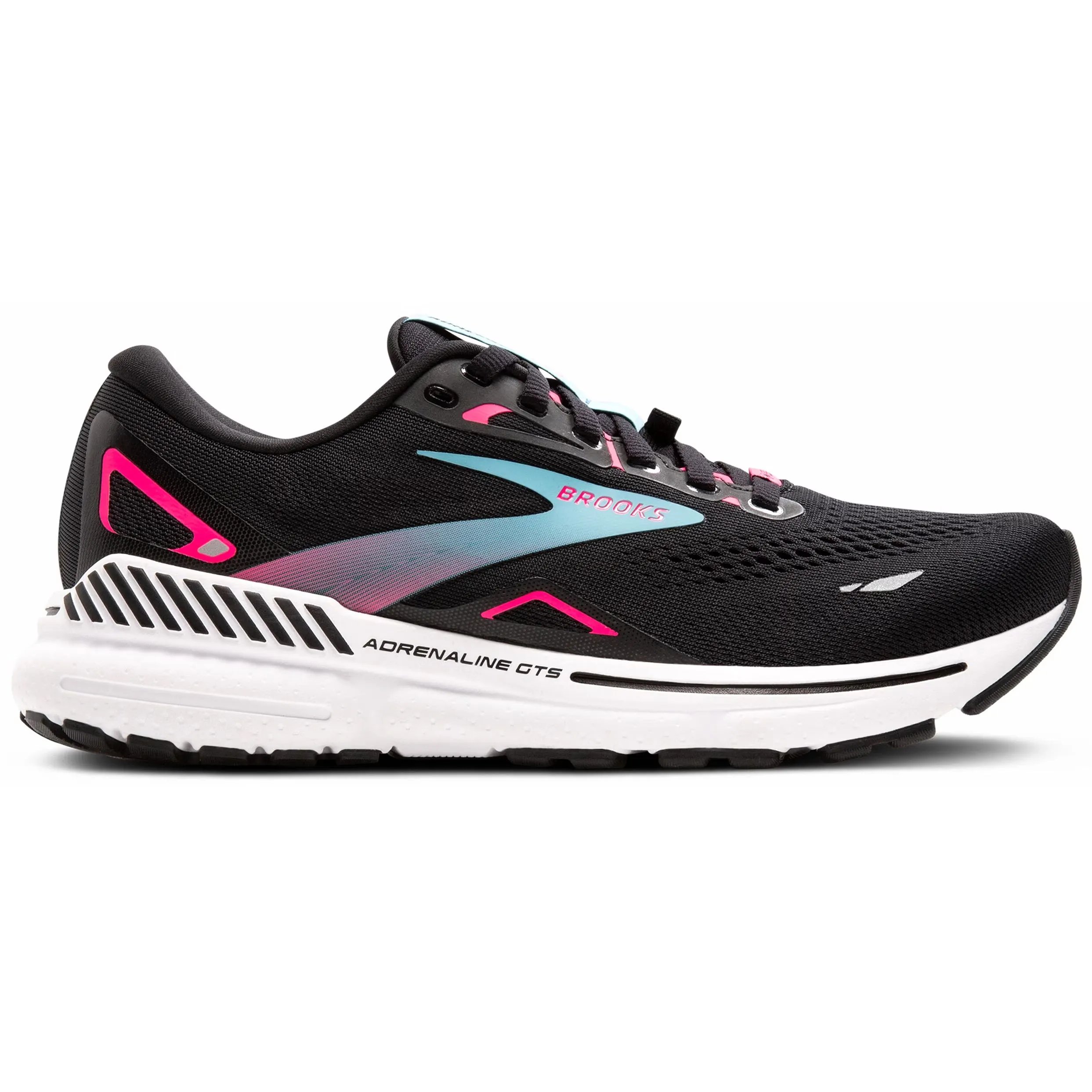 Brooks Women's Adrenaline GTS 23 GORE-TEX Running Shoes Black / Knockout Pink / Aqua