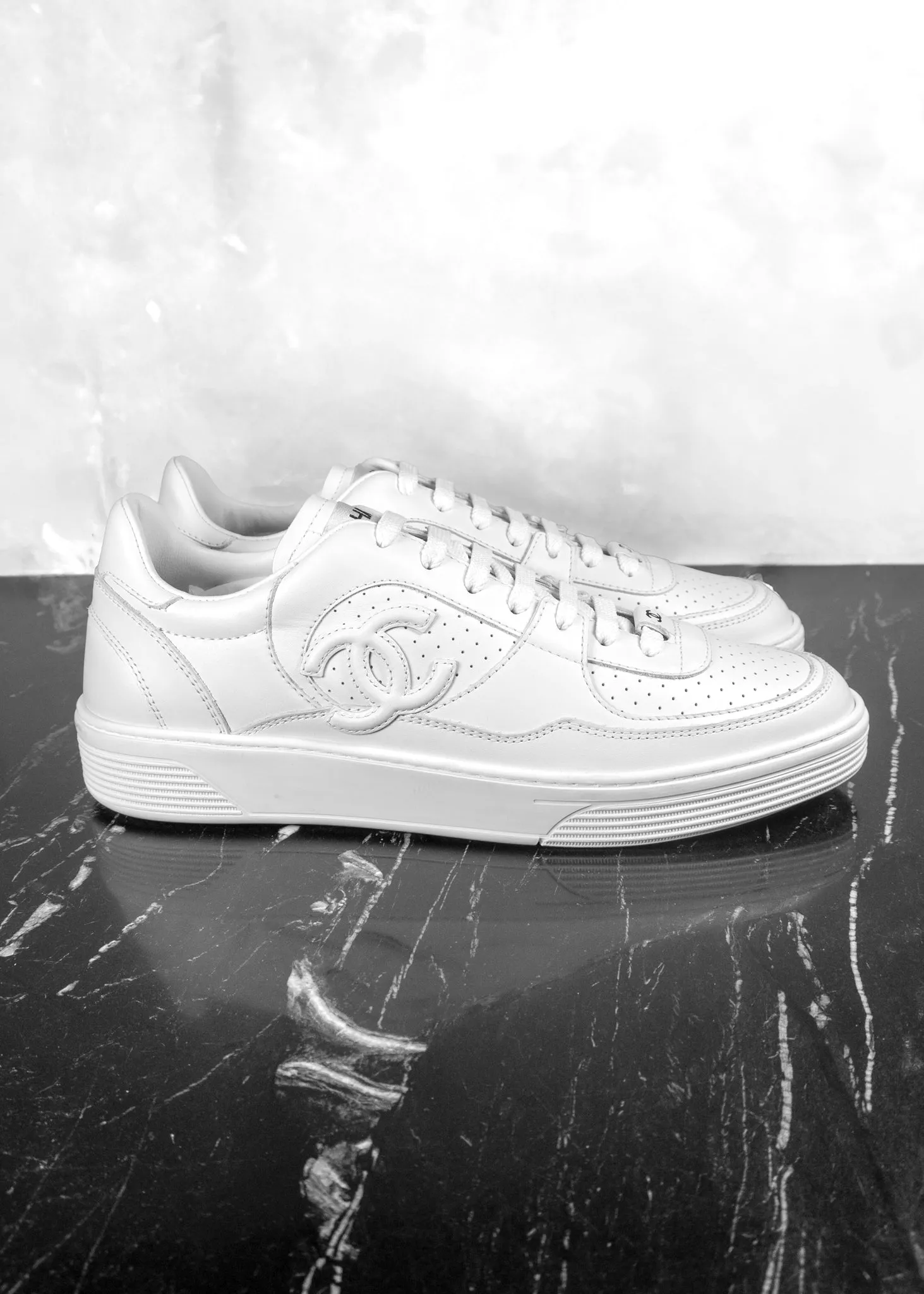 Chanel Calfskin CC Sneakers