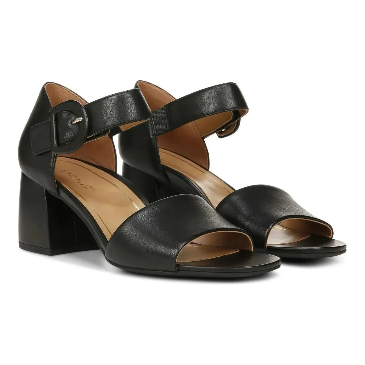 Chardonnay Heeled Sandals - Black