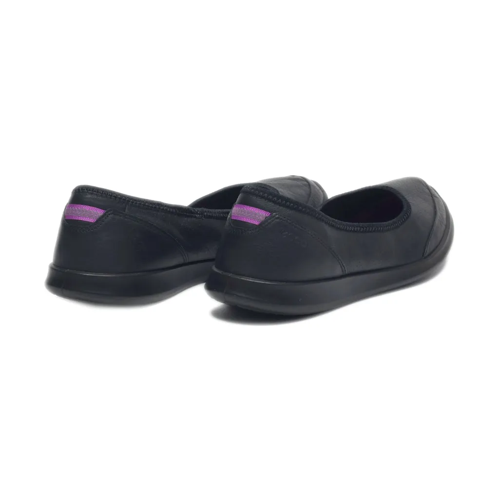 Ecco Ballerinas Canvas Black Colour For Women