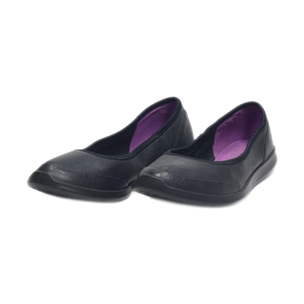 Ecco Ballerinas Canvas Black Colour For Women