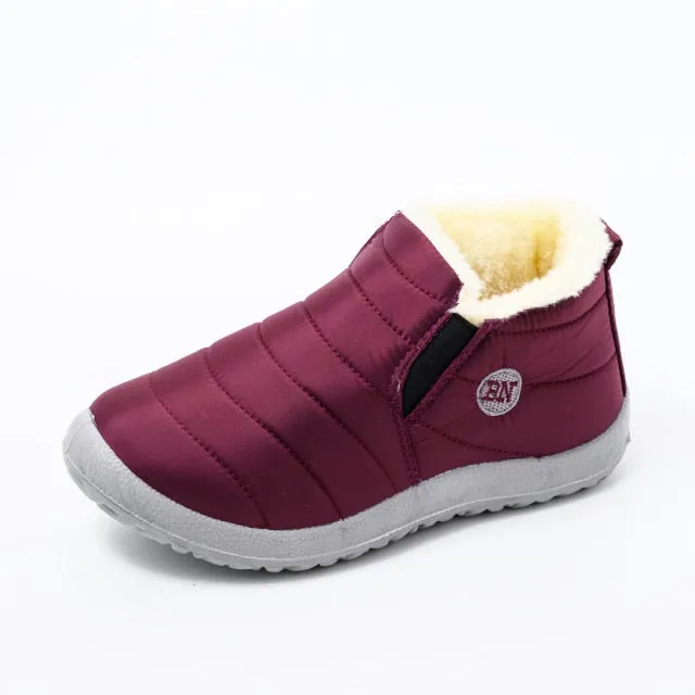 Faux Fur Waterproof Women's Winter Boots