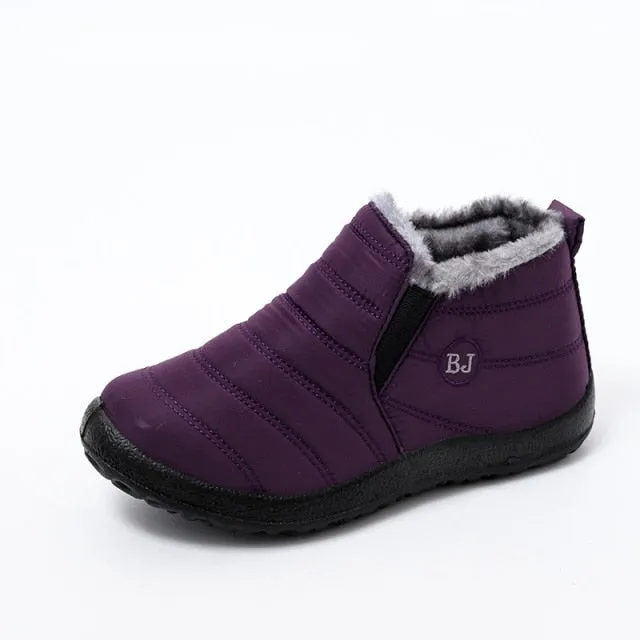 Faux Fur Waterproof Women's Winter Boots