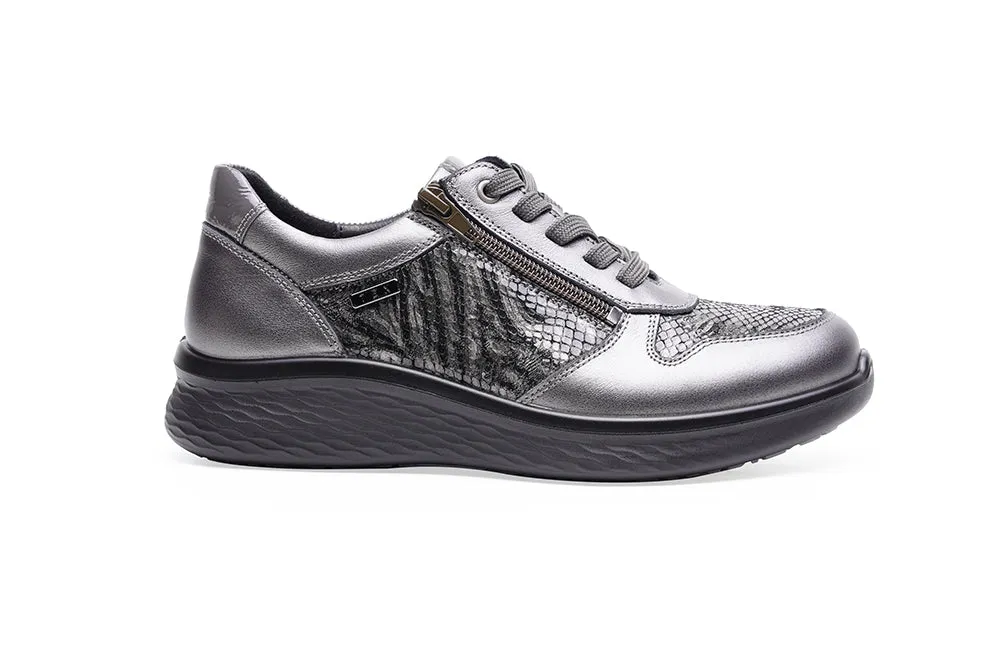 Ladies G-Comfort Lace Shoes Antracite Grey P-819ZG