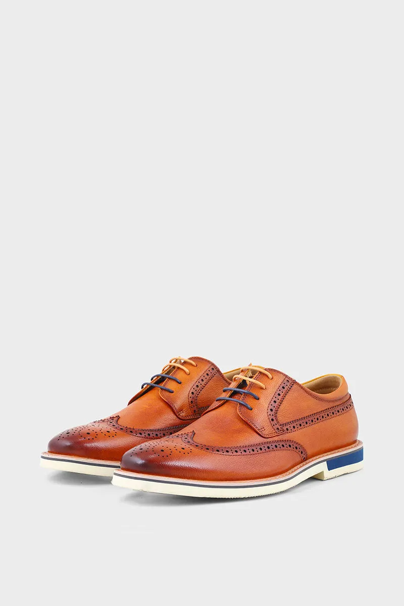 Men Formal Derby M34060-Brown