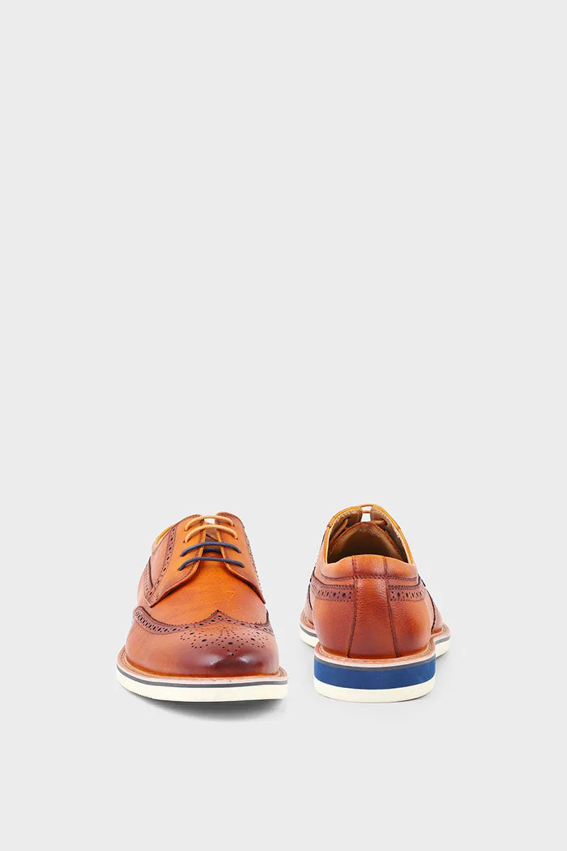 Men Formal Derby M34060-Brown