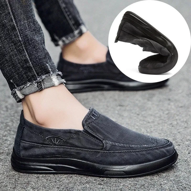 Men Shoes High Quality Retro Denim Canvas Sheos Soft Comfortable Men Casual Shoes