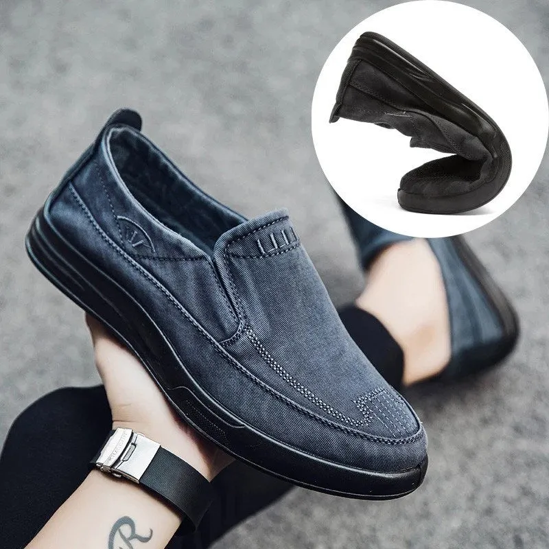 Men Shoes High Quality Retro Denim Canvas Sheos Soft Comfortable Men Casual Shoes