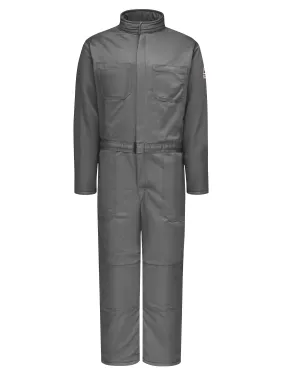 Men's Lightweight Excel FR® ComforTouch® Premium Insulated Coverall with Leg Tabs CLC8 - Grey