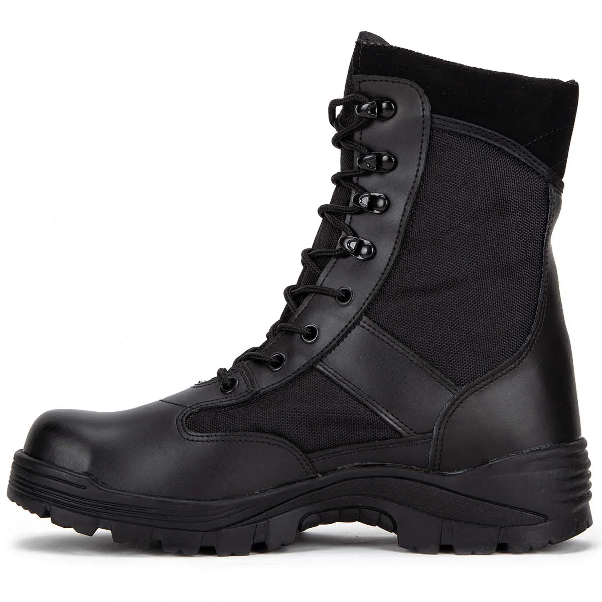 Mil-Tec Black Security Steel Toe Cap Boots