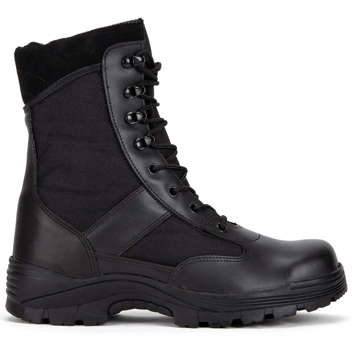 Mil-Tec Black Security Steel Toe Cap Boots