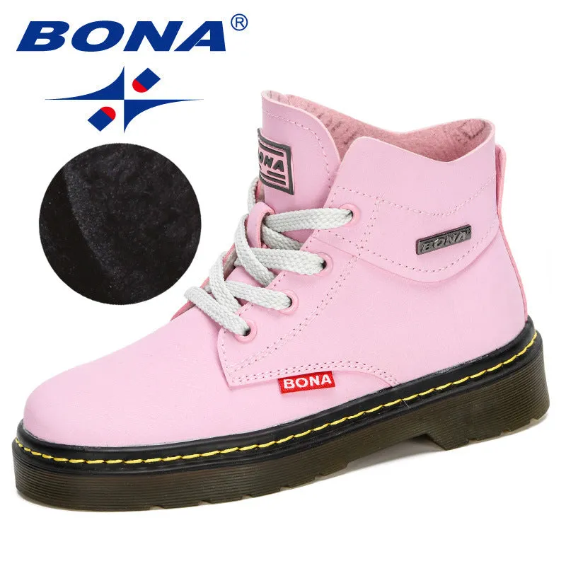 New Designers Snow Boots Children Warm Non-Slip Shoes