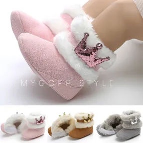 newborn infant winter baby boots warm kids girl snow shoes