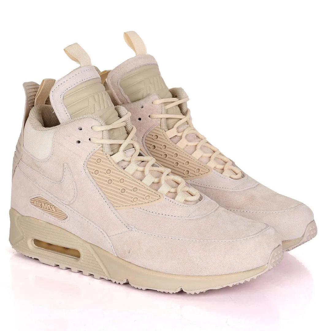 Nk Max 90 Suede Sneakerboot  Ice - Beige