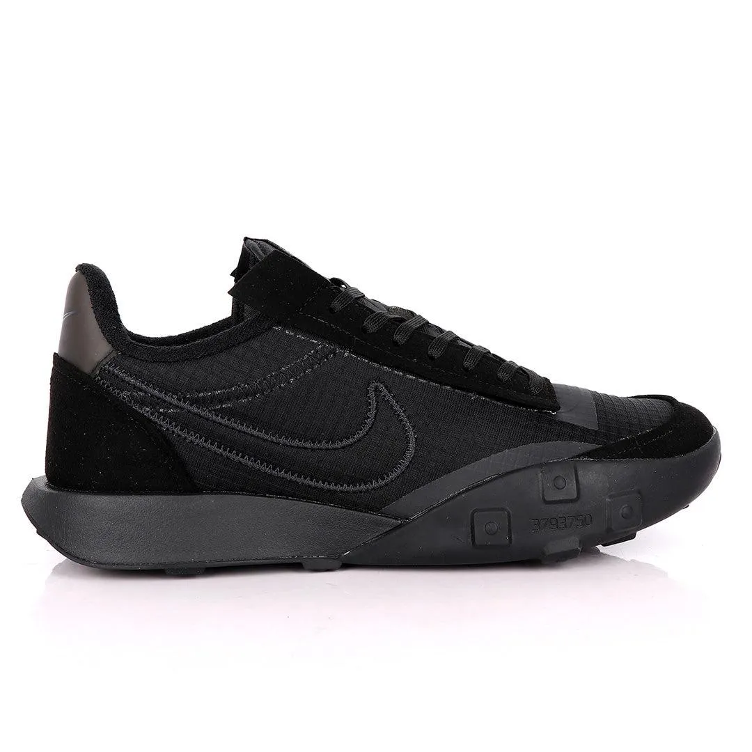 NK Waffle Racer All Black Sneakers