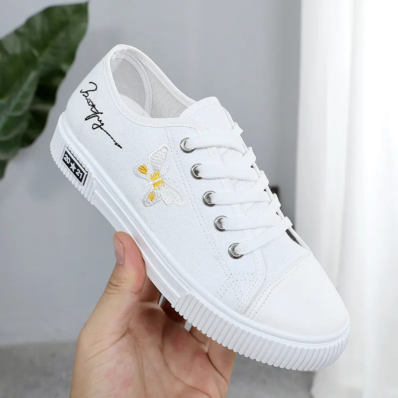 Old Beijing Cloth Schoolgirl Soft Bottom Canvas Shoes