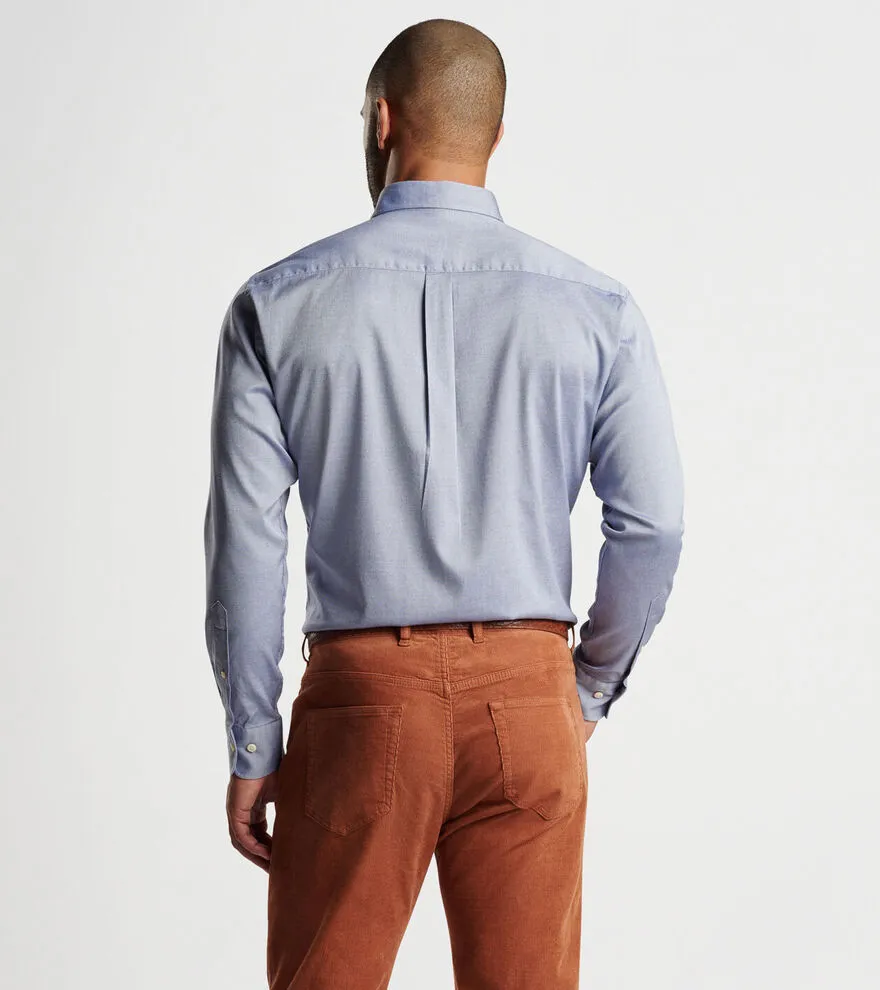 Peter Millar Campbell Perfect Pinpoint Cotton-Stretch Sport Shirt