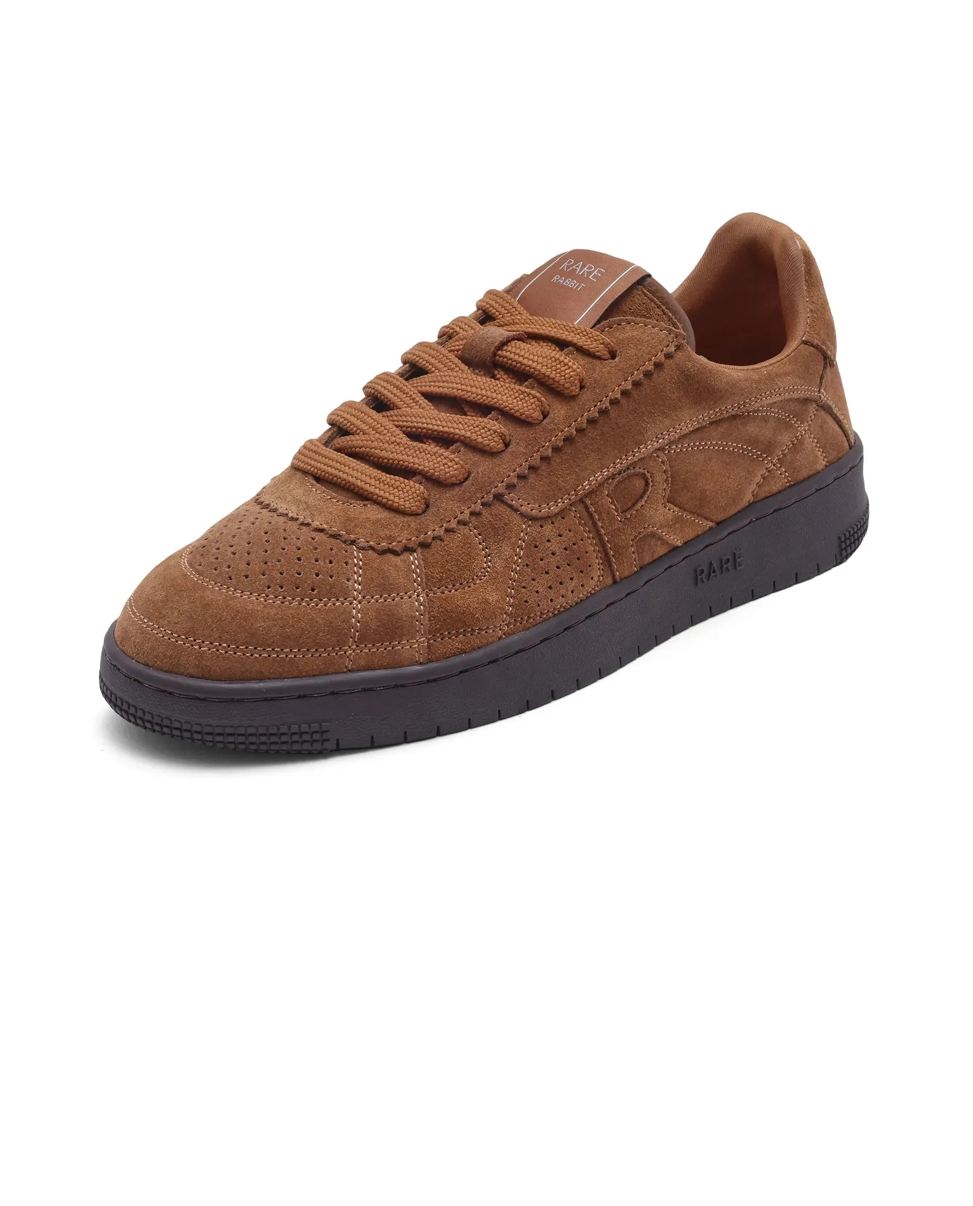 Rare Rabbit Men Ragner Camel Lace-Up Closure Sneaker