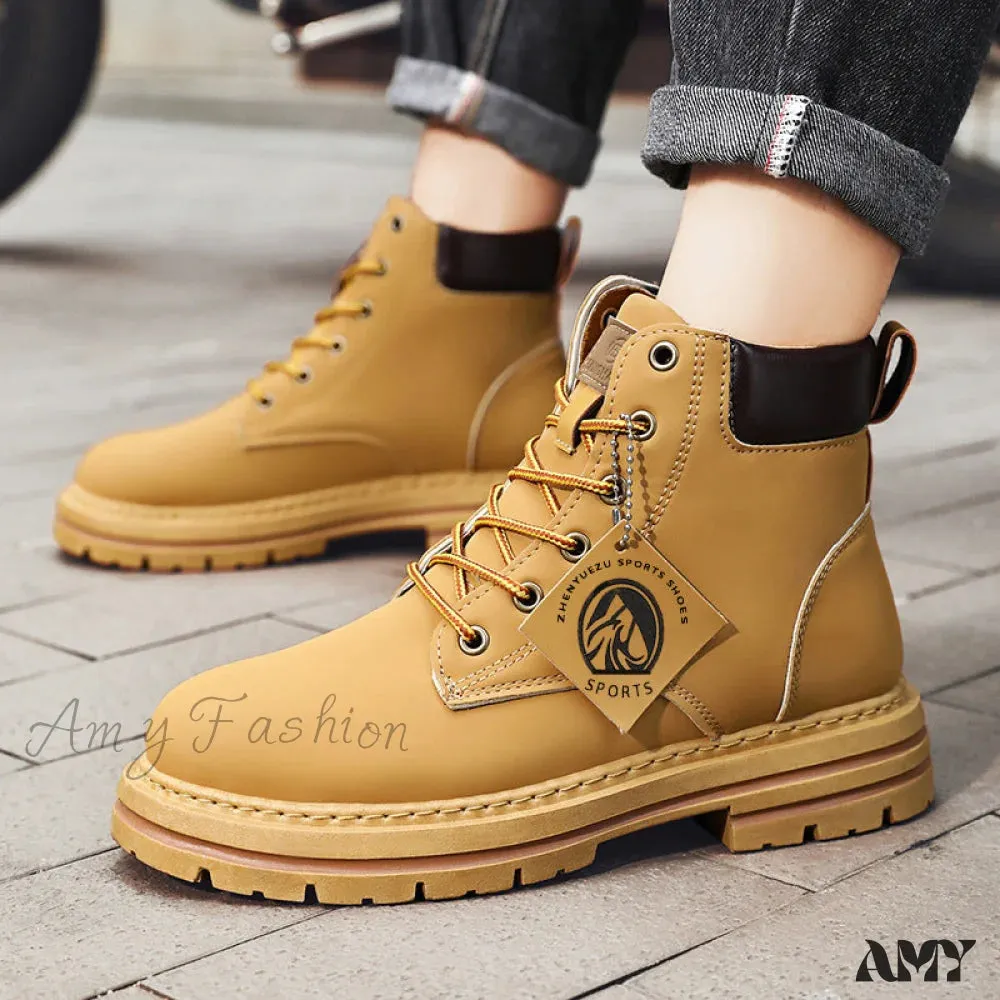 Retro Stylish Genuine Classic High-top Durable Comfortable Fashionable Trendy Shoes