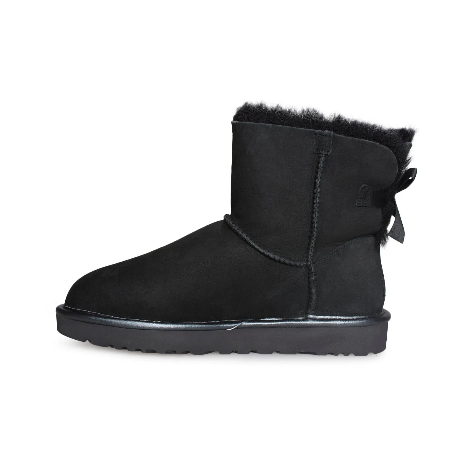 UGG Mini Bailey Bow II Metallic Black Boots - Women's