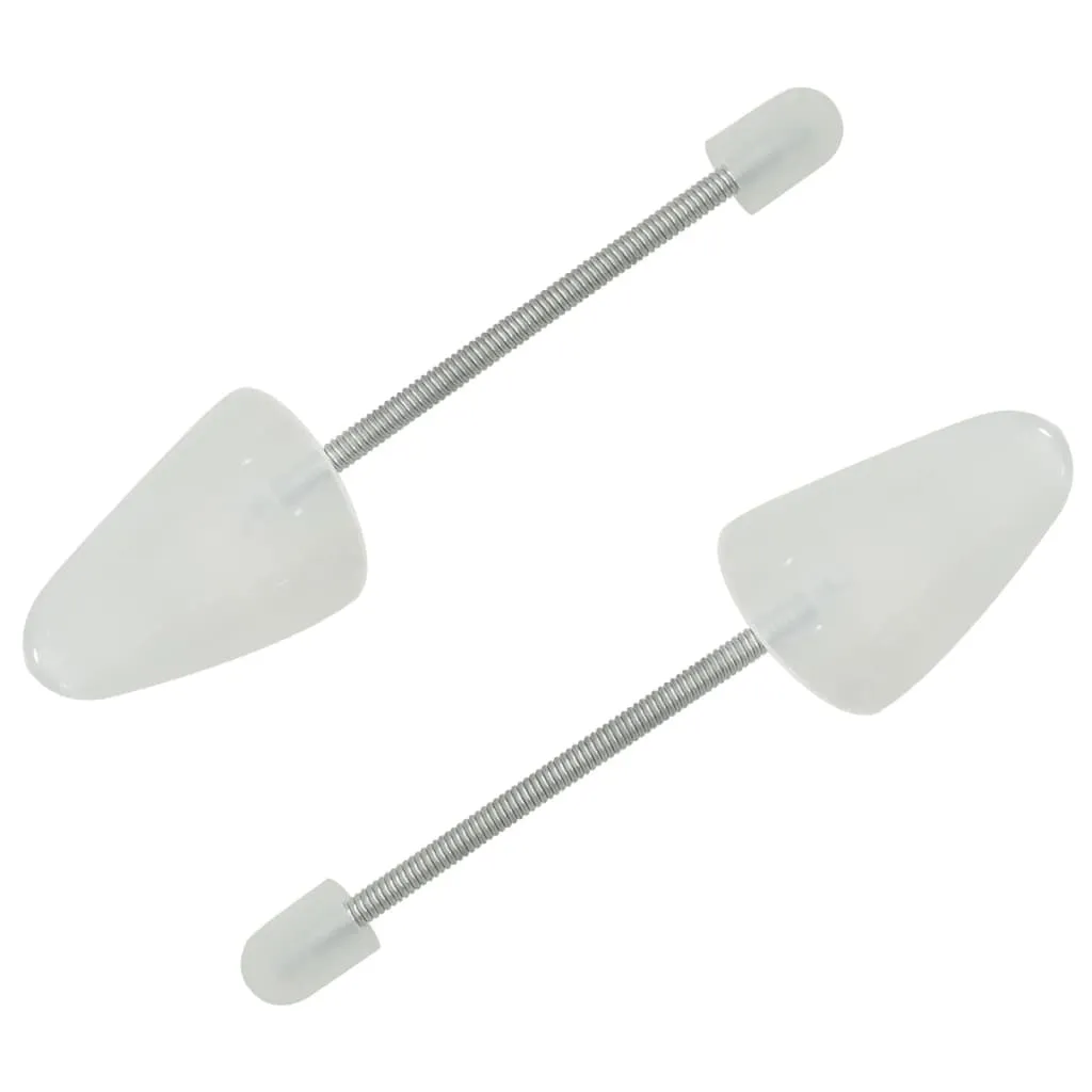 vidaXL Shoe Trees 5 Pairs White EU 35-38 Plastic