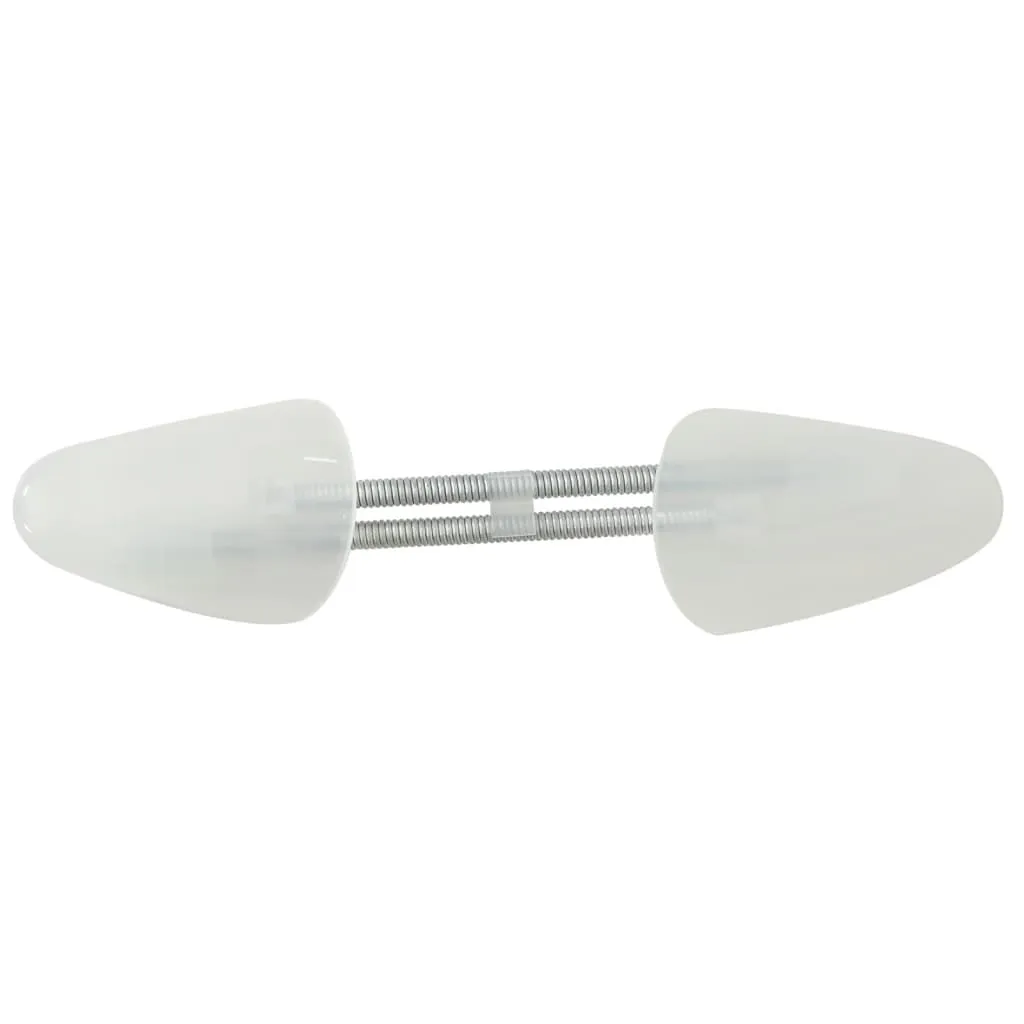 vidaXL Shoe Trees 5 Pairs White EU 35-38 Plastic