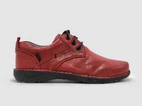 Women's Old-Fashioned Leather Shoes - Red